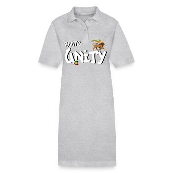 Roots is Unity - Stanley/Stella Frauen Bio-Polokleid PAIGER - Grau meliert - Vorne