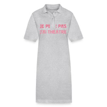 Ich kann kein Theater haben - Stanley/Stella Frauen Bio-Polokleid PAIGER - Grau meliert - Vorne