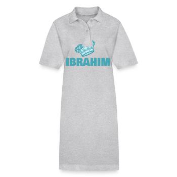 Vorname Ibrahim - Stanley/Stella Frauen Bio-Polokleid PAIGER - Grau meliert - Vorne