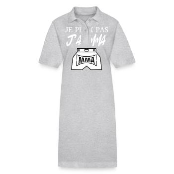 Ich kann nicht, ich habe MMA - Stanley/Stella Frauen Bio-Polokleid PAIGER - Grau meliert - Vorne