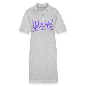 Nom : Clara - Robe polo bio PAIGER Stanley/Stella Femme - gris chiné - Devant