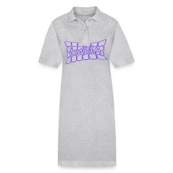 Dalia comme nom - Robe polo bio PAIGER Stanley/Stella Femme - gris chiné - Devant