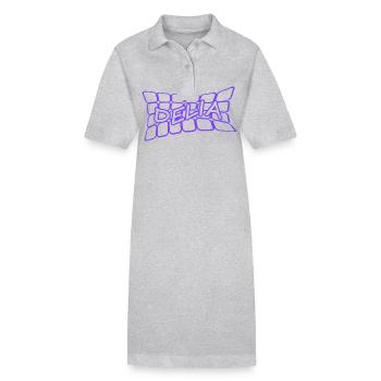 Nom : Delia - Robe polo bio PAIGER Stanley/Stella Femme - gris chiné - Devant