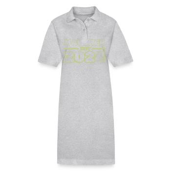 2024 2024 - Robe polo bio PAIGER Stanley/Stella Femme - gris chiné - Devant