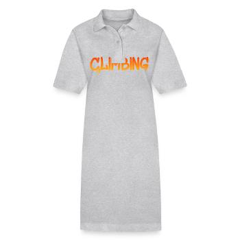 Climbing Klettern Bouldern klettern Kletterwand - Stanley/Stella Frauen Bio-Polokleid PAIGER - Grau meliert - Vorne
