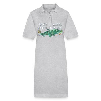 Sage Healer Soul Dealer Smudge Sticks Healing - Stanley/Stella PAIGER Organic Women’s Polo Dress - heather grey - Front