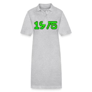 Nerd 1975 - Robe polo bio PAIGER Stanley/Stella Femme - gris chiné - Devant