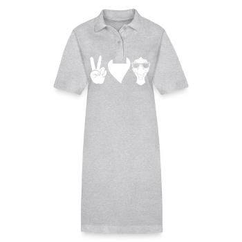Gans - Stanley/Stella Frauen Bio-Polokleid PAIGER - Grau meliert - Vorne