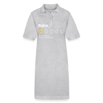 Des notes totalement surestimées - Robe polo bio PAIGER Stanley/Stella Femme - gris chiné - Devant