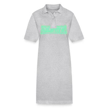 Geschenk für Lilotta - Stanley/Stella Frauen Bio-Polokleid PAIGER - Grau meliert - Vorne