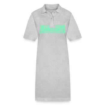 Geschenk für Melia - Stanley/Stella Frauen Bio-Polokleid PAIGER - Grau meliert - Vorne