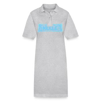Neele comme nom - Robe polo bio PAIGER Stanley/Stella Femme - gris chiné - Devant