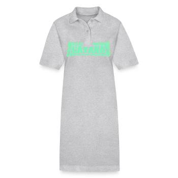 Layana comme nom de naissance - Robe polo bio PAIGER Stanley/Stella Femme - gris chiné - Devant