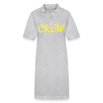 Crew - Robe polo bio PAIGER Stanley/Stella Femme - gris chiné - Devant