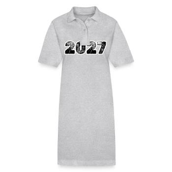 2027 - Stanley/Stella Frauen Bio-Polokleid PAIGER - Grau meliert - Vorne