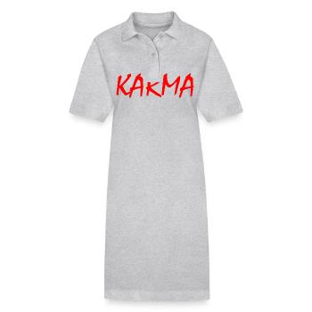 Karma - Robe polo bio PAIGER Stanley/Stella Femme - gris chiné - Devant
