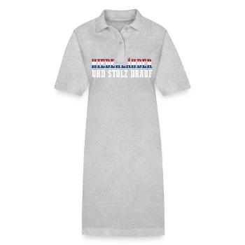 Niederländer Niederlande Holland - Stanley/Stella Frauen Bio-Polokleid PAIGER - Grau meliert - Vorne