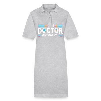 It's Doctor Actually 12 - Stanley/Stella Frauen Bio-Polokleid PAIGER - Grau meliert - Vorne
