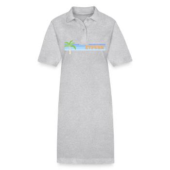 Urlaub Zypern - Stanley/Stella Frauen Bio-Polokleid PAIGER - Grau meliert - Vorne