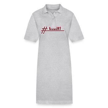 First name Robert - Stanley/Stella PAIGER Organic Women’s Polo Dress - heather grey - Front