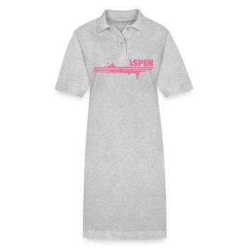 Farbklecks Aspen - Stanley/Stella Frauen Bio-Polokleid PAIGER - Grau meliert - Vorne