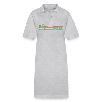 Urlaub Zypern - Stanley/Stella Frauen Bio-Polokleid PAIGER - Grau meliert - Vorne