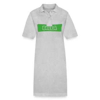 Geschenk für Bella - Stanley/Stella Frauen Bio-Polokleid PAIGER - Grau meliert - Vorne
