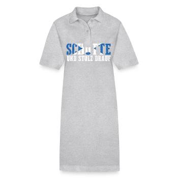 Schotten Schottisch Schottland - Stanley/Stella Frauen Bio-Polokleid PAIGER - Grau meliert - Vorne