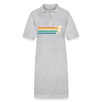Handballer Handball - Stanley/Stella Frauen Bio-Polokleid PAIGER - Grau meliert - Vorne