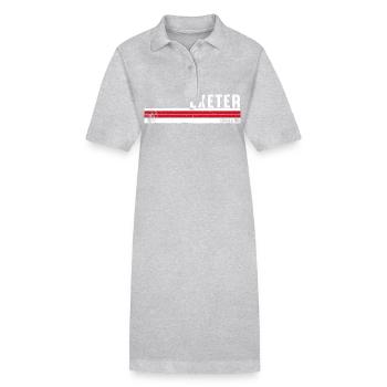 Exeter, England, Vintage-Design für Reisende - Stanley/Stella Frauen Bio-Polokleid PAIGER - Grau meliert - Vorne