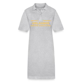 Holidaymakers as a profession - Stanley/Stella PAIGER Organic Women’s Polo Dress - heather grey - Front