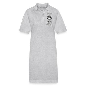 Miau oder nie, das ist der Wilde Westen - Stanley/Stella Frauen Bio-Polokleid PAIGER - Grau meliert - Vorne