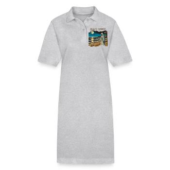Endloser Sommer - Stanley/Stella Frauen Bio-Polokleid PAIGER - Grau meliert - Vorne