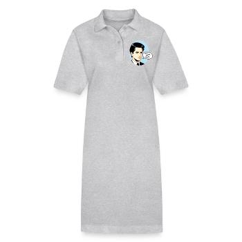 Je suis le PDG qui fait avancer les choses - Robe polo bio PAIGER Stanley/Stella Femme - gris chiné - Devant