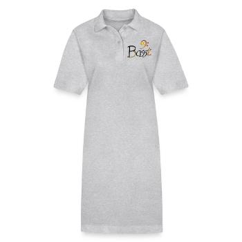Basst - für Bässe - Stanley/Stella Frauen Bio-Polokleid PAIGER - Grau meliert - Vorne