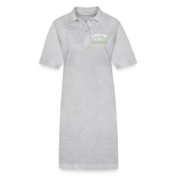 Ayahuasca humour - Robe polo bio PAIGER Stanley/Stella Femme - gris chiné - Devant