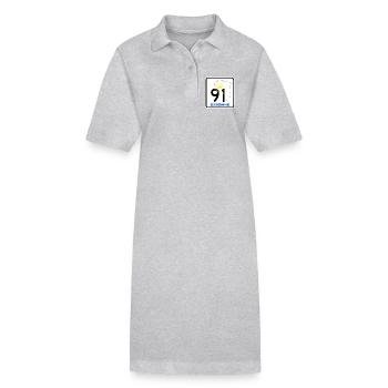 Essonne 91 - Stanley/Stella Frauen Bio-Polokleid PAIGER - Grau meliert - Vorne