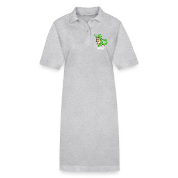 Steinbock Esoterik Statement Aberglaube Horoskop - Stanley/Stella Frauen Bio-Polokleid PAIGER - Grau meliert - Vorne