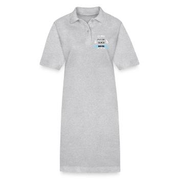 Ce mec est un super beau père - Robe polo bio PAIGER Stanley/Stella Femme - gris chiné - Devant