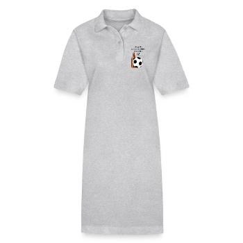 3 ème mi-temps - Robe polo bio PAIGER Stanley/Stella Femme - gris chiné - Devant