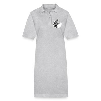 Pompiers volontaires Sapeurs-pompiers professionnels Protection contre l’incendie - Robe polo bio PAIGER Stanley/Stella Femme - gris chiné - Devant