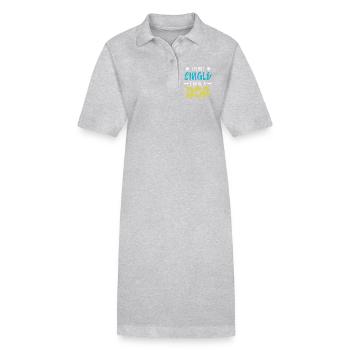 Déclaration de chien Animal préféré Animaux de compagnie Animaux - Robe polo bio PAIGER Stanley/Stella Femme - gris chiné - Devant