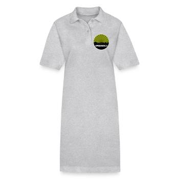 Horizon rétro de Spreewald - Robe polo bio PAIGER Stanley/Stella Femme - gris chiné - Devant