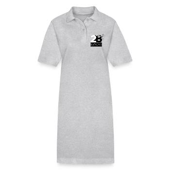 Haute Corse - Robe polo bio PAIGER Stanley/Stella Femme - gris chiné - Devant