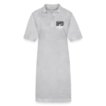 Ville d'Olongapo, Philippines, Asie du Sud-Est - Robe polo bio PAIGER Stanley/Stella Femme - gris chiné - Devant