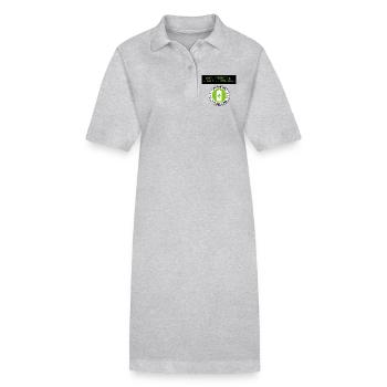 Ich bin nicht faul - Stanley/Stella Frauen Bio-Polokleid PAIGER - Grau meliert - Vorne