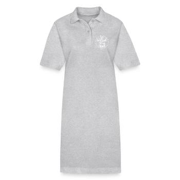 For those who love God - Romans 8:28 - Stanley/Stella Frauen Bio-Polokleid PAIGER - Grau meliert - Vorne
