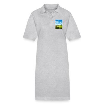Bandon Dunes Golf Resort Reiseposter Souvenir - Stanley/Stella Frauen Bio-Polokleid PAIGER - Grau meliert - Vorne