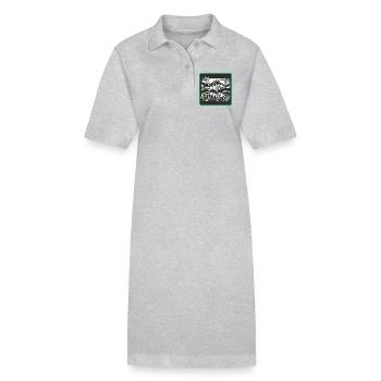 Barsch Raubfisch Design - Stanley/Stella Frauen Bio-Polokleid PAIGER - Grau meliert - Vorne