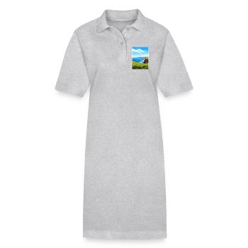 Channel Islands National Park California Travel - Stanley/Stella PAIGER Organic Women’s Polo Dress - heather grey - Front
